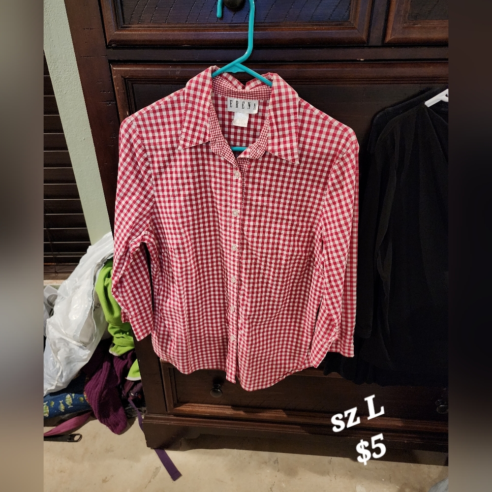 Long sleeve collar top